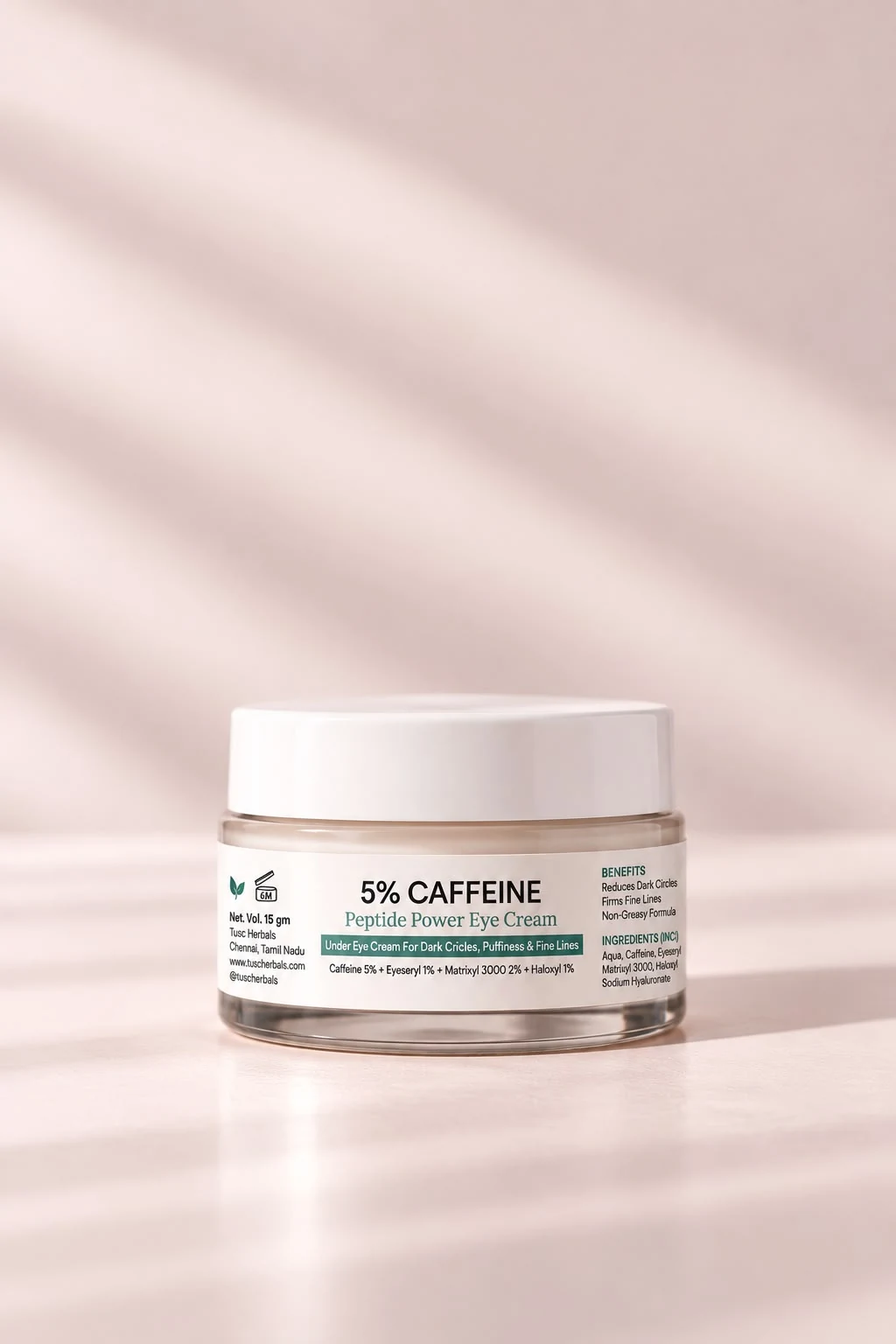 5% Caffeine + Peptide Under Eye Cream