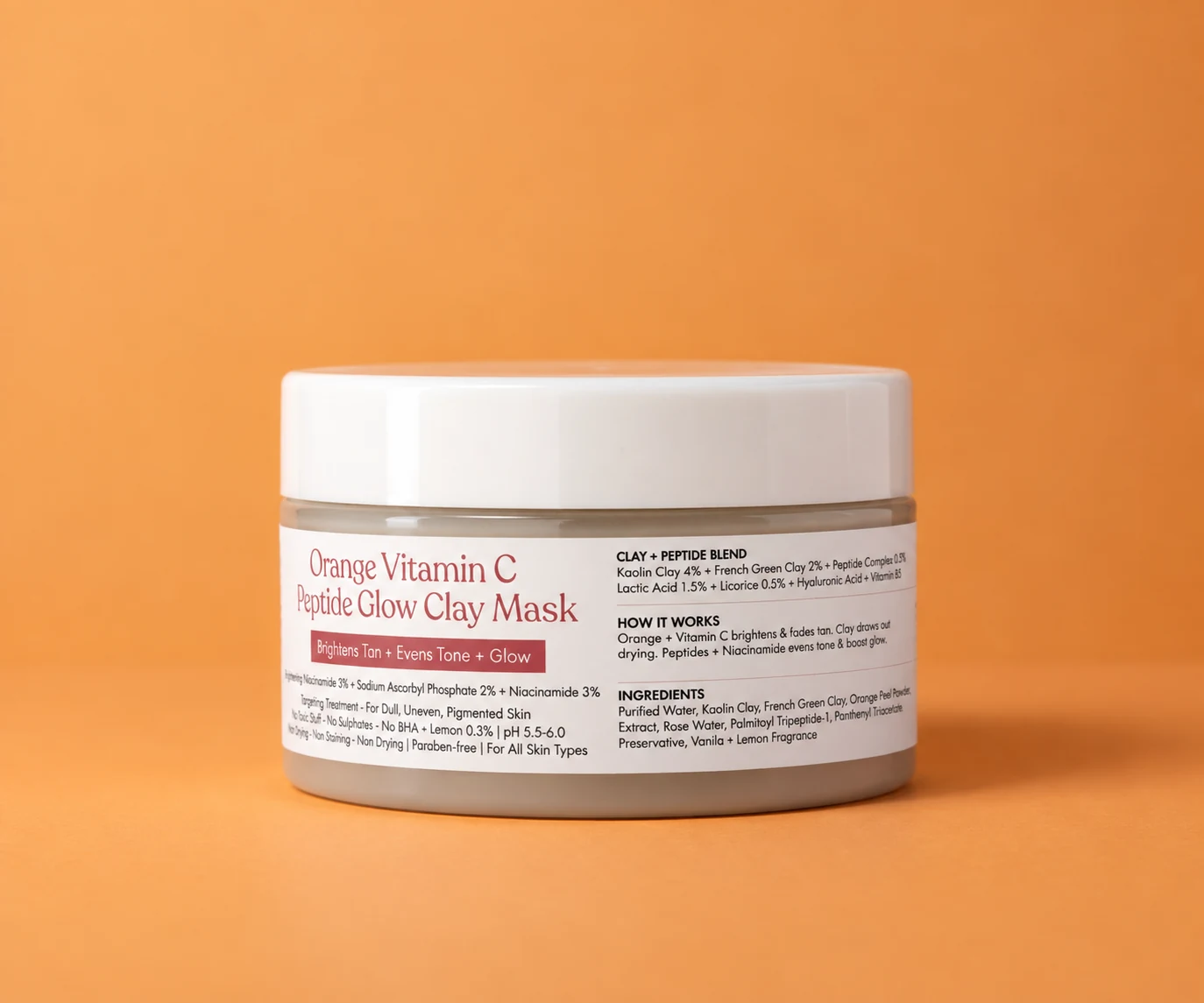 Orange Vit C Clay Mask - Image 3
