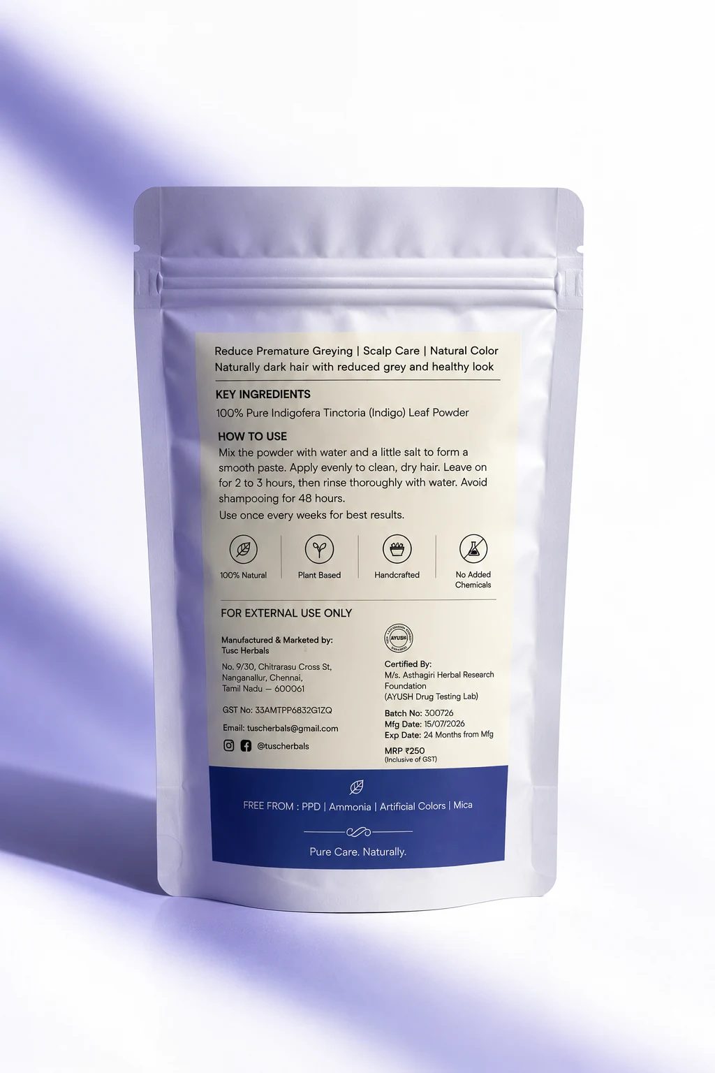 Indigo Powder (Hair Dye) - Image 3